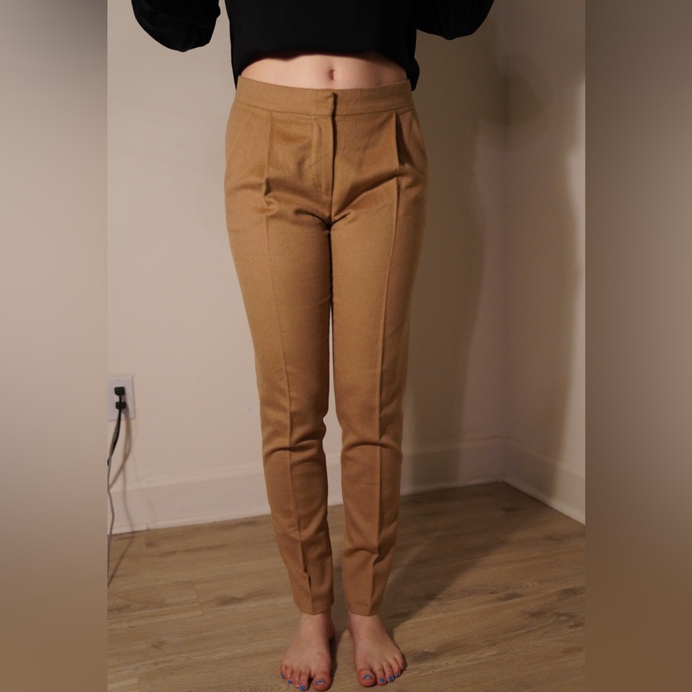 MaxMara Camel Straight Leg Women's Pants size 40 IT